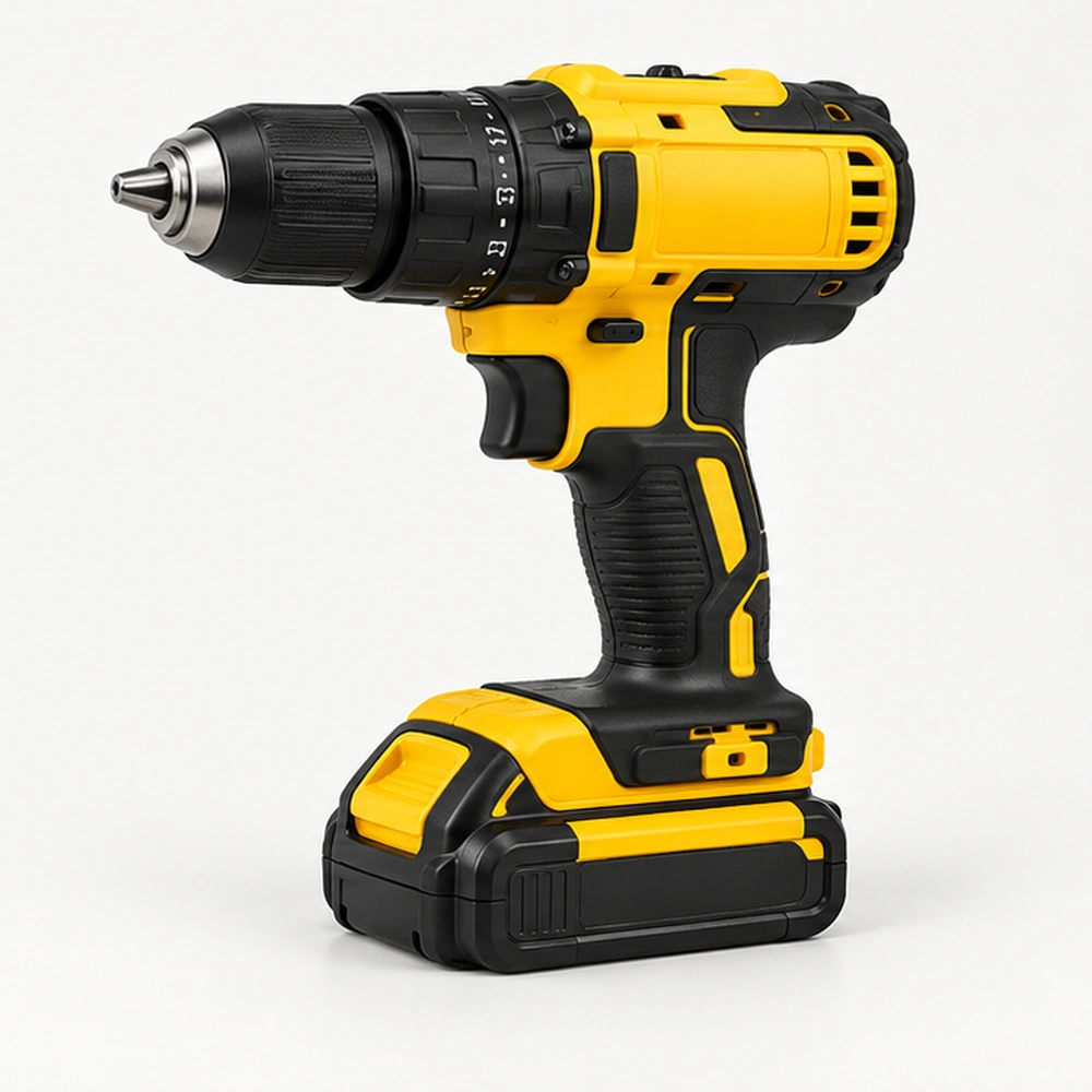 Illustrated cordless power drill