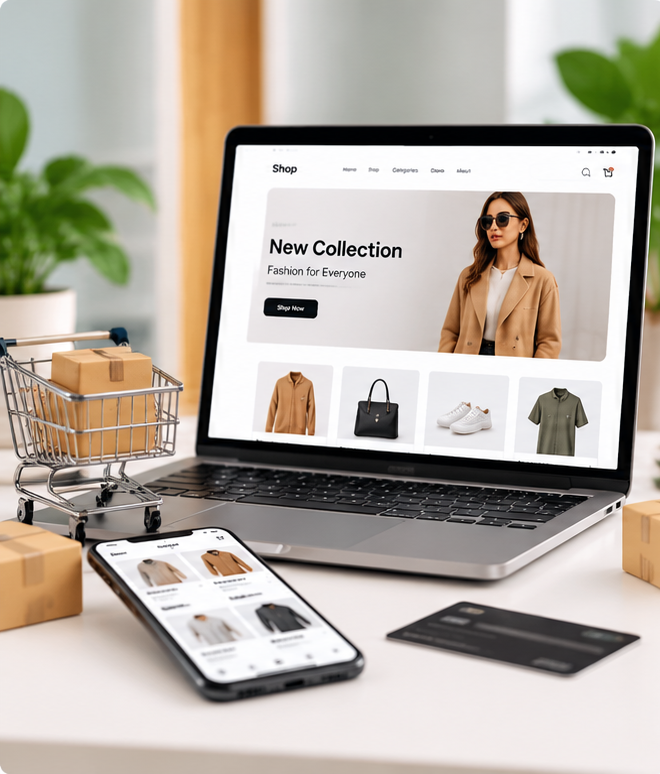 Modern Commerce Experience interface preview