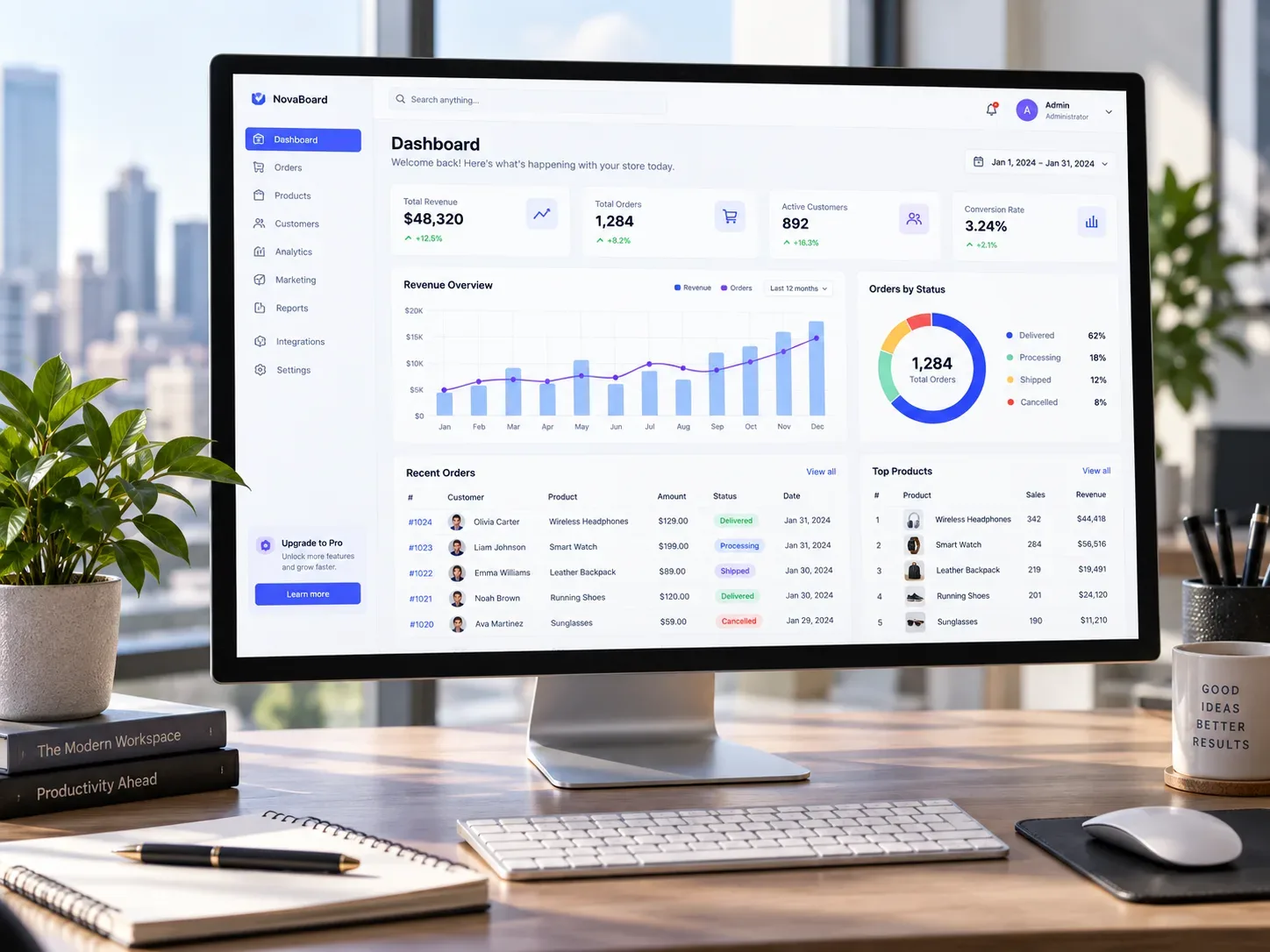 Admin Dashboard Toolkit preview
