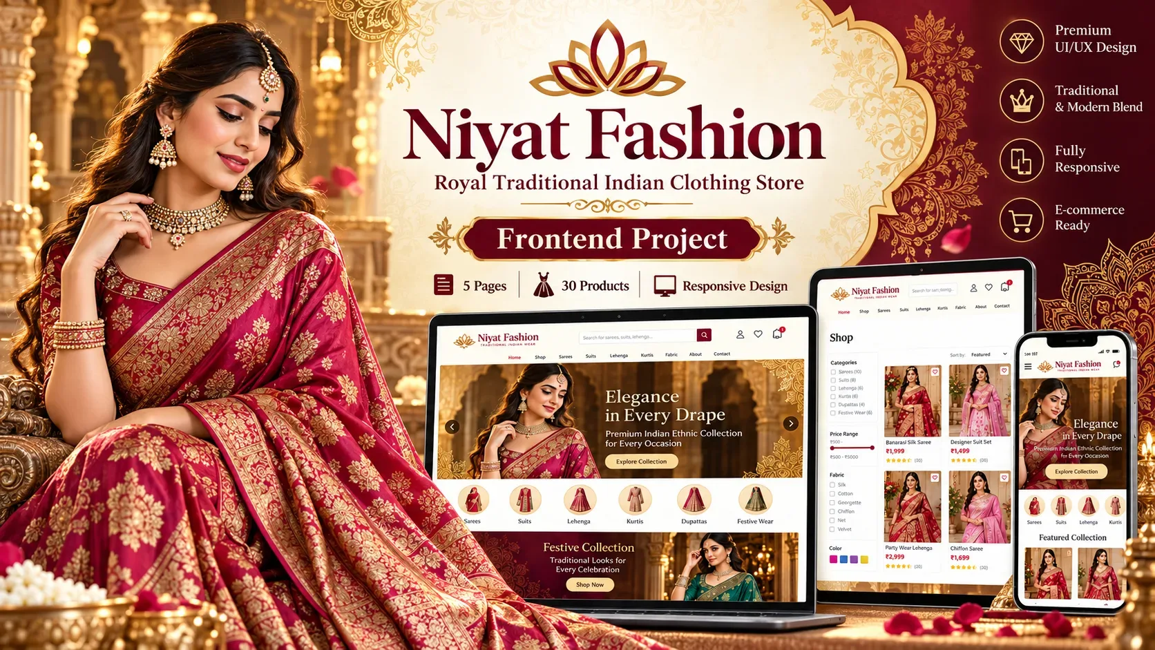 Niyat Faishon E-commerce Project cover