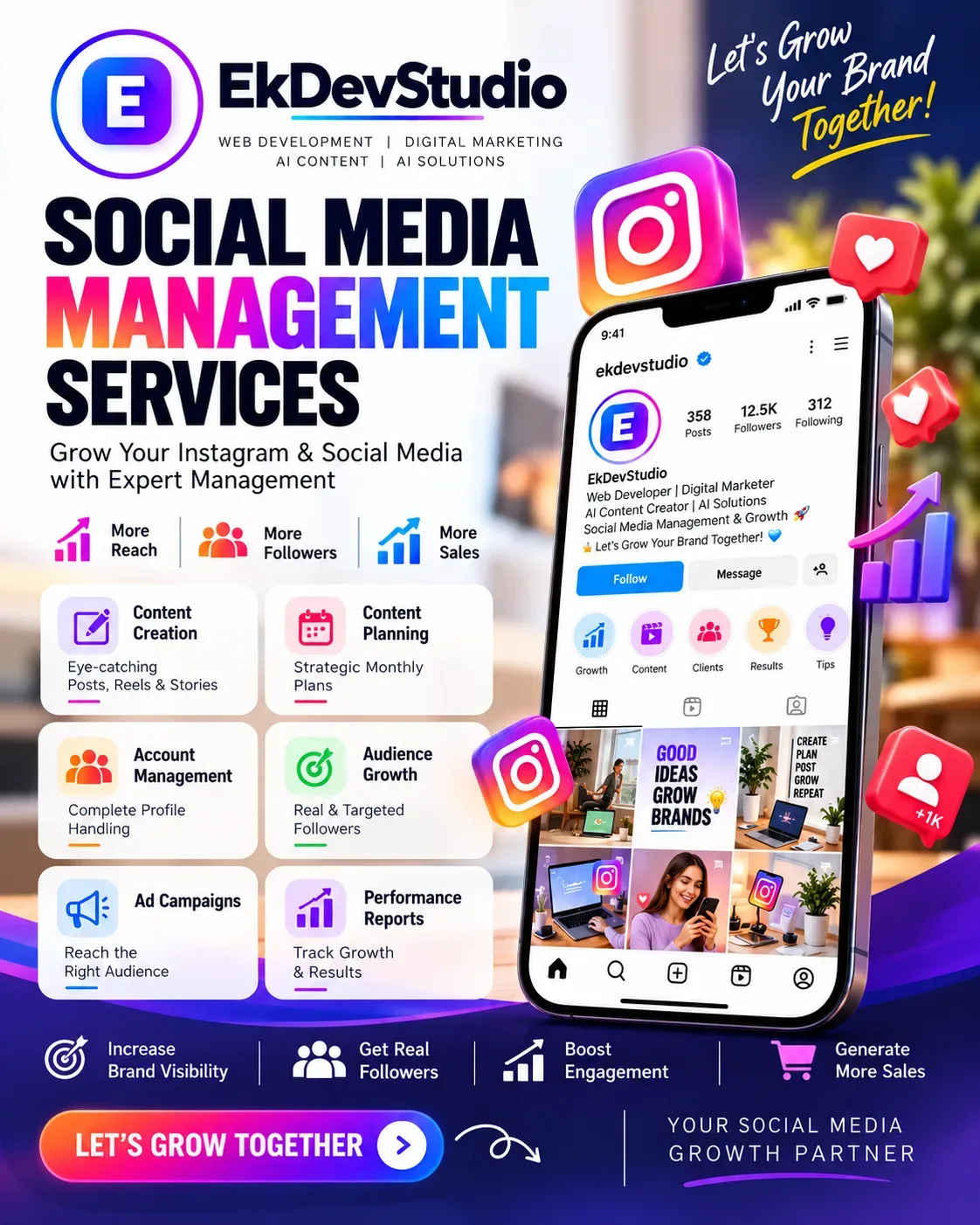 Social Media Management Services product preview