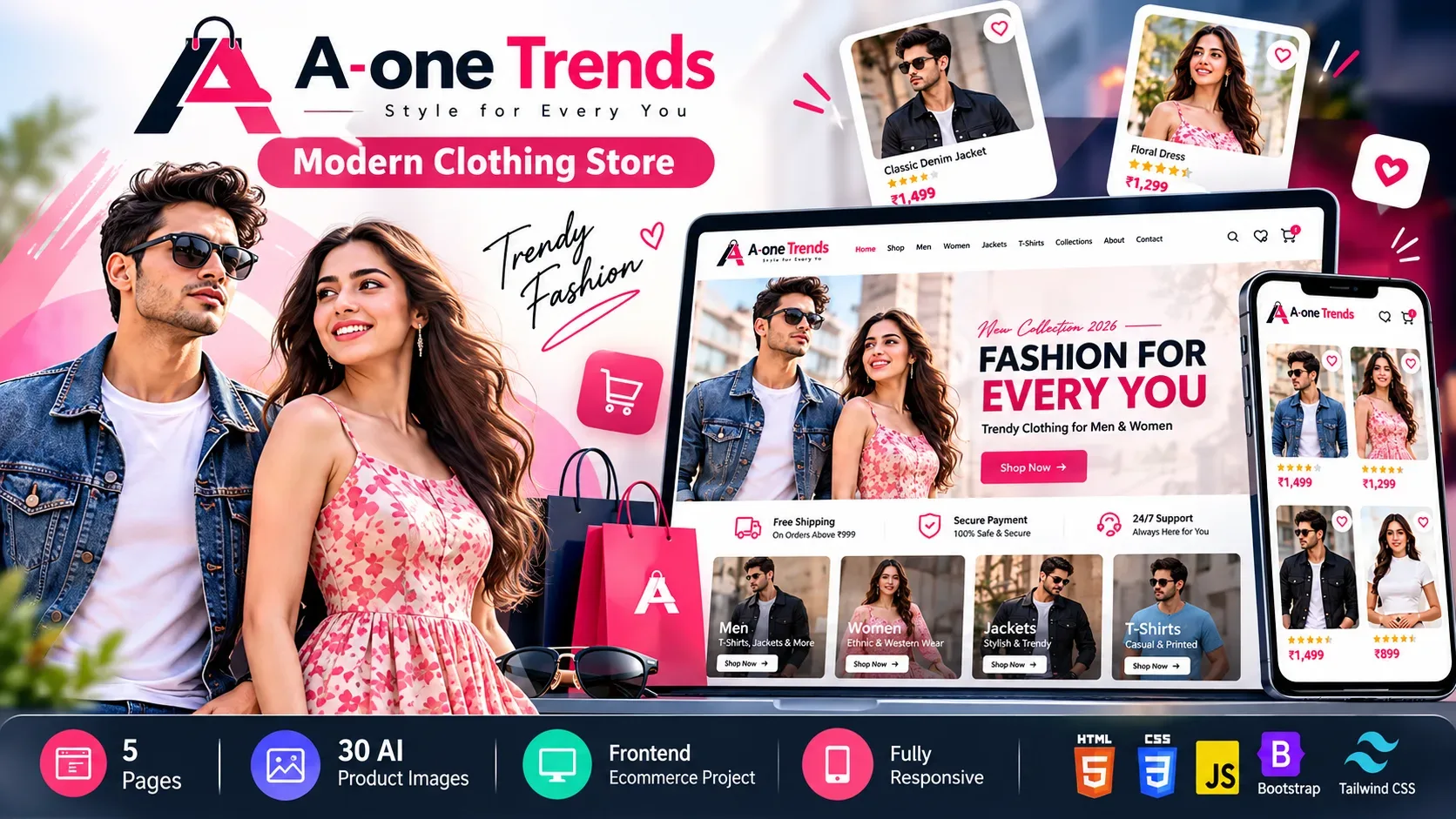 A-One-Trends E-commerce Project cover